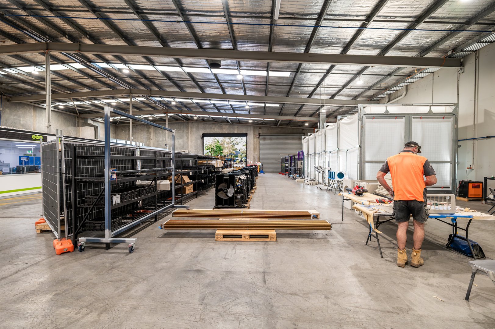 GMG Richlands facility interior with equipment and work area