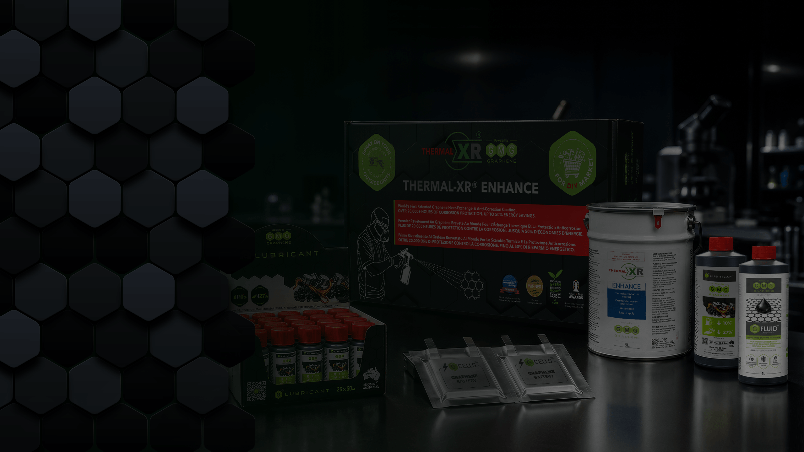 We put <span class="hero-title-green">graphene</span> <br>to work